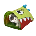 Kitty Tube weiche faltbare Haustierspielzeug Dinosaurier -Tunnel